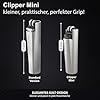 Mini Clipper Lighter with Engraving, Personalised Lighter, Elegant Gift for Men and Women, Lighter with Name, Metal Gas Lighter (Fire Red)