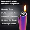 Mini Clipper Lighter with Engraving, Personalised Lighter, Elegant Gift for Men and Women, Lighter with Name, Metal Gas Lighter (Fire Red)