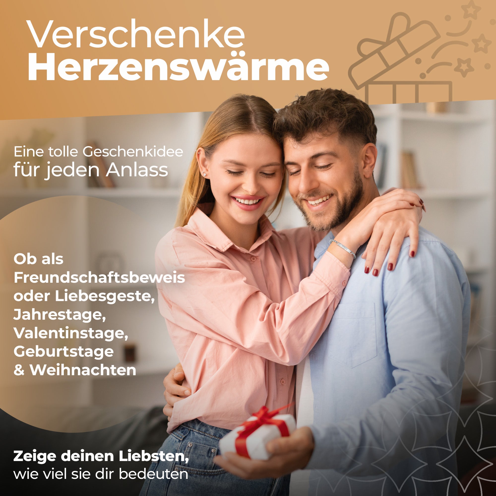 Partnerarmbänder mit Gravur – Silber