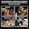 Mini Clipper Lighter with Engraving, Personalised Lighter, Elegant Gift for Men and Women, Lighter with Name, Metal Gas Lighter (Fire Red)